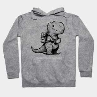 Dino goes to school. Hoodie